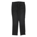 LEVI'S Womens Black Regular Skinny Denim Raw W29 L32 Cotton Blend Zip Jeans