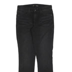 LEVI'S Womens Black Regular Skinny Denim Raw W29 L32 Cotton Blend Zip Jeans
