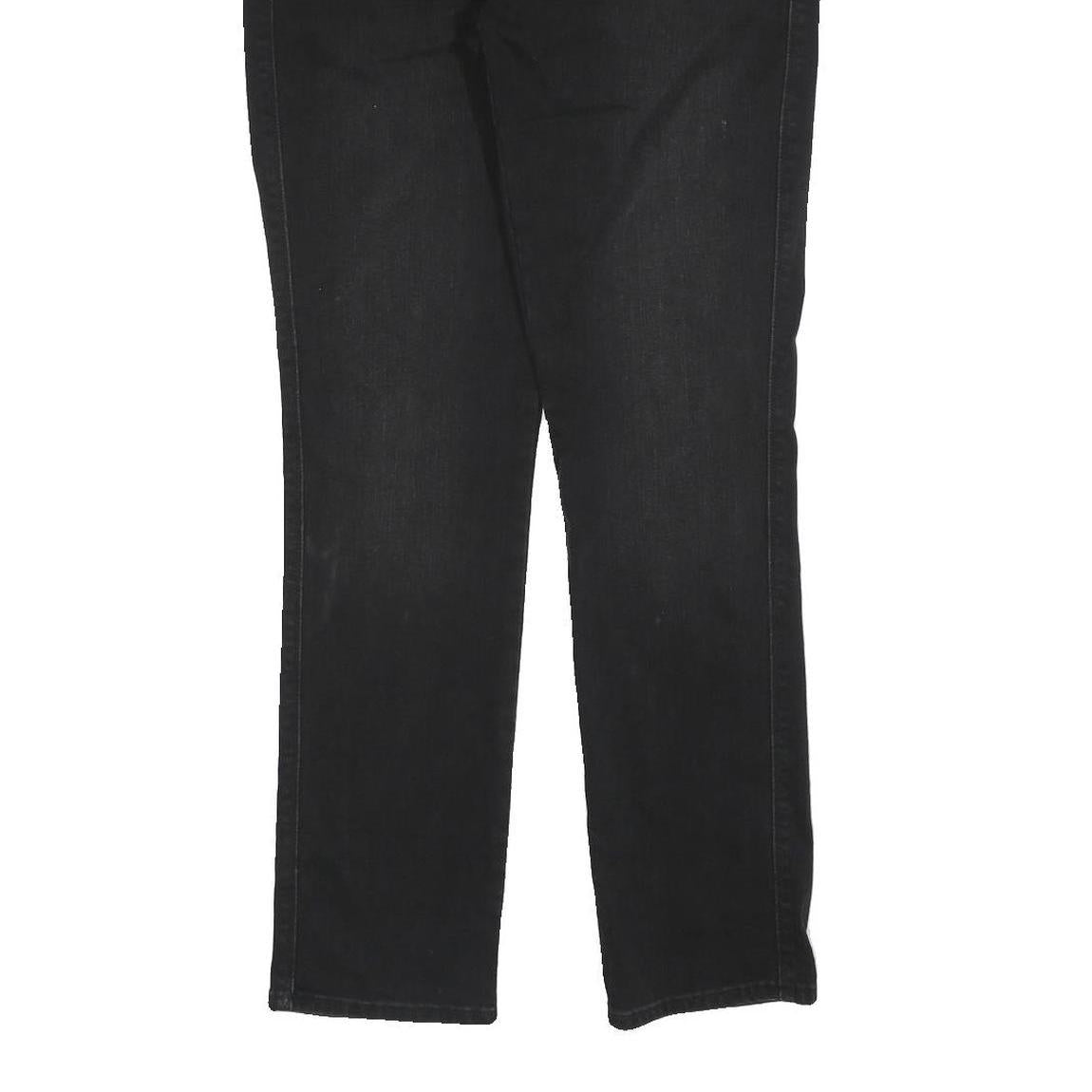 LEVI'S Womens Black Regular Skinny Denim Raw W29 L32 Cotton Blend Zip Jeans