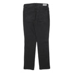 LEVI'S Womens Black Regular Skinny Denim Raw W29 L32 Cotton Blend Zip Jeans