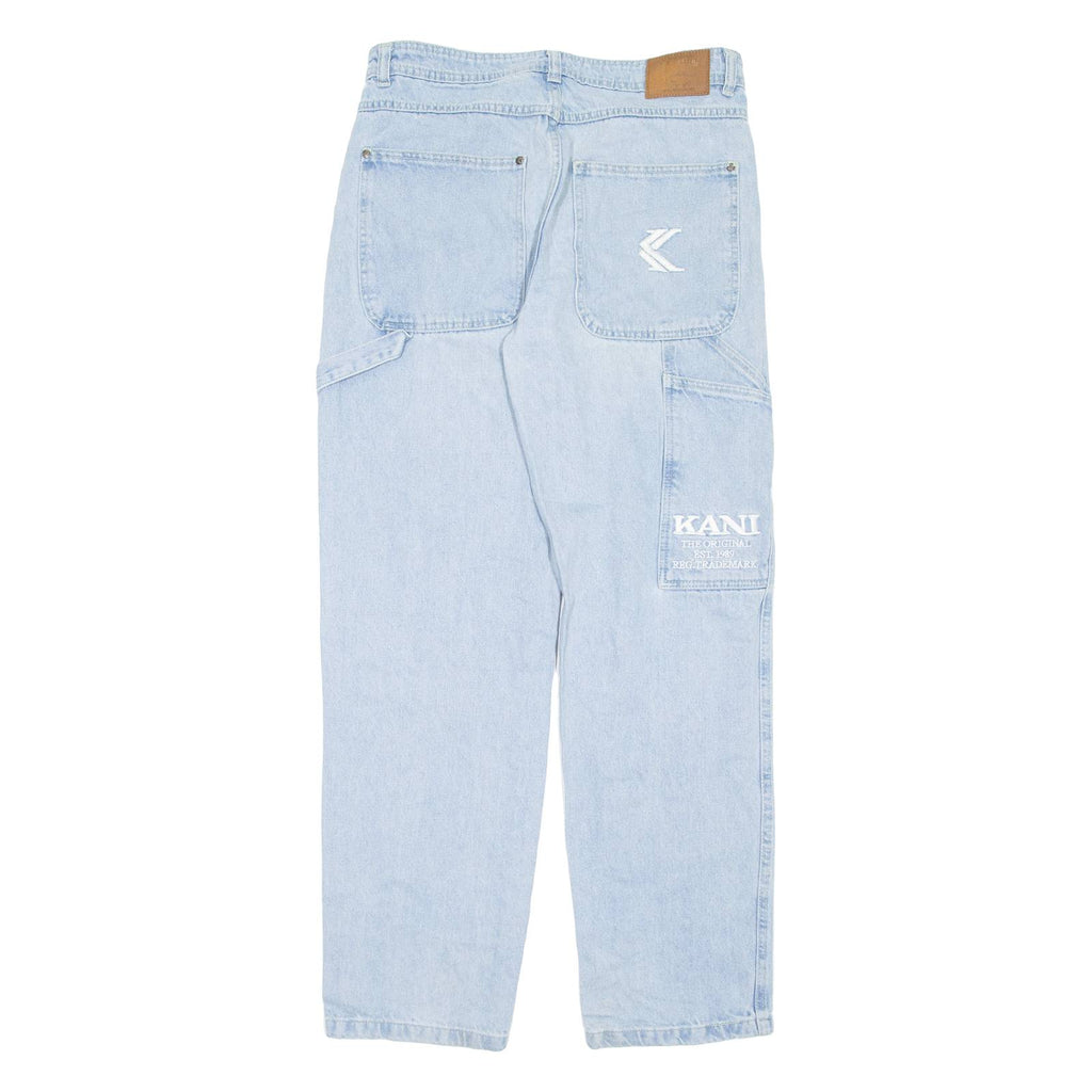 KARL KANI Womens Jeans Blue Regular Straight W33 L32