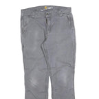 CARHARTT Mens Cotton Blend Grey Regular Straight Leg Trousers W34 L32 Workwear