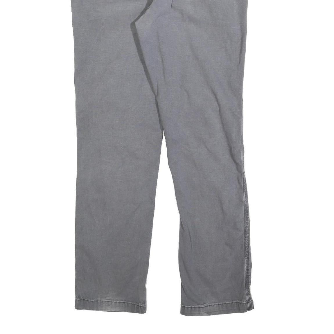 CARHARTT Mens Cotton Blend Grey Regular Straight Leg Trousers W34 L32 Workwear