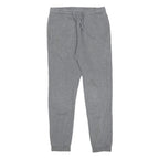 NIKE Mens Joggers Grey S W27 L27 Just Do It Cotton Blend Slim Tapered Fit