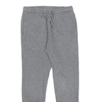 NIKE Mens Joggers Grey S W27 L27 Just Do It Cotton Blend Slim Tapered Fit