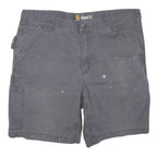 CARHARTT Mens Shorts Grey Relaxed Fit Cargo XL W40 Workwear Utility Durable