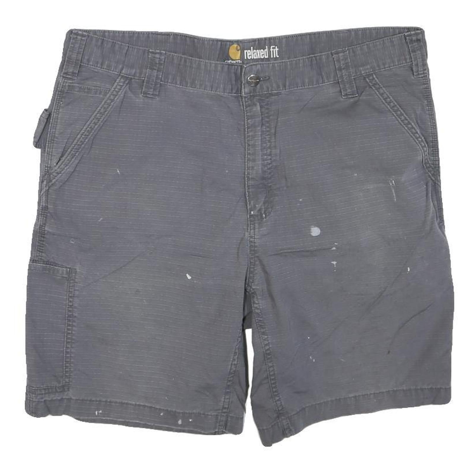 CARHARTT Mens Shorts Grey Relaxed Fit Cargo XL W40 Workwear Utility Durable