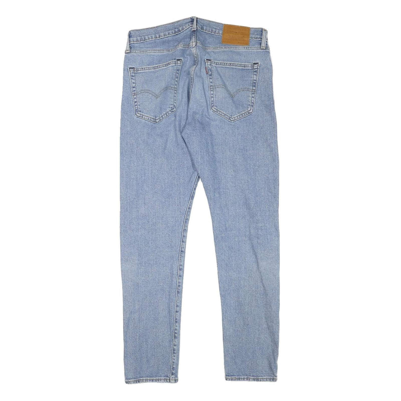 LEVI'S 512 Mens Slim Jeans Blue Denim Light W32 L29 Zip Cotton Blend