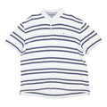 TOMMY HILFIGER Mens White & Navy Striped Short Sleeve Polo Shirt 2XL Classic Fit