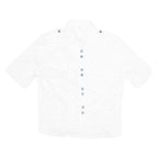 Womens Printed Blouse White Spotted M