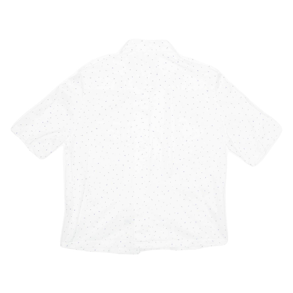 Womens Printed Blouse White Spotted M