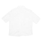 Womens Printed Blouse White Spotted M
