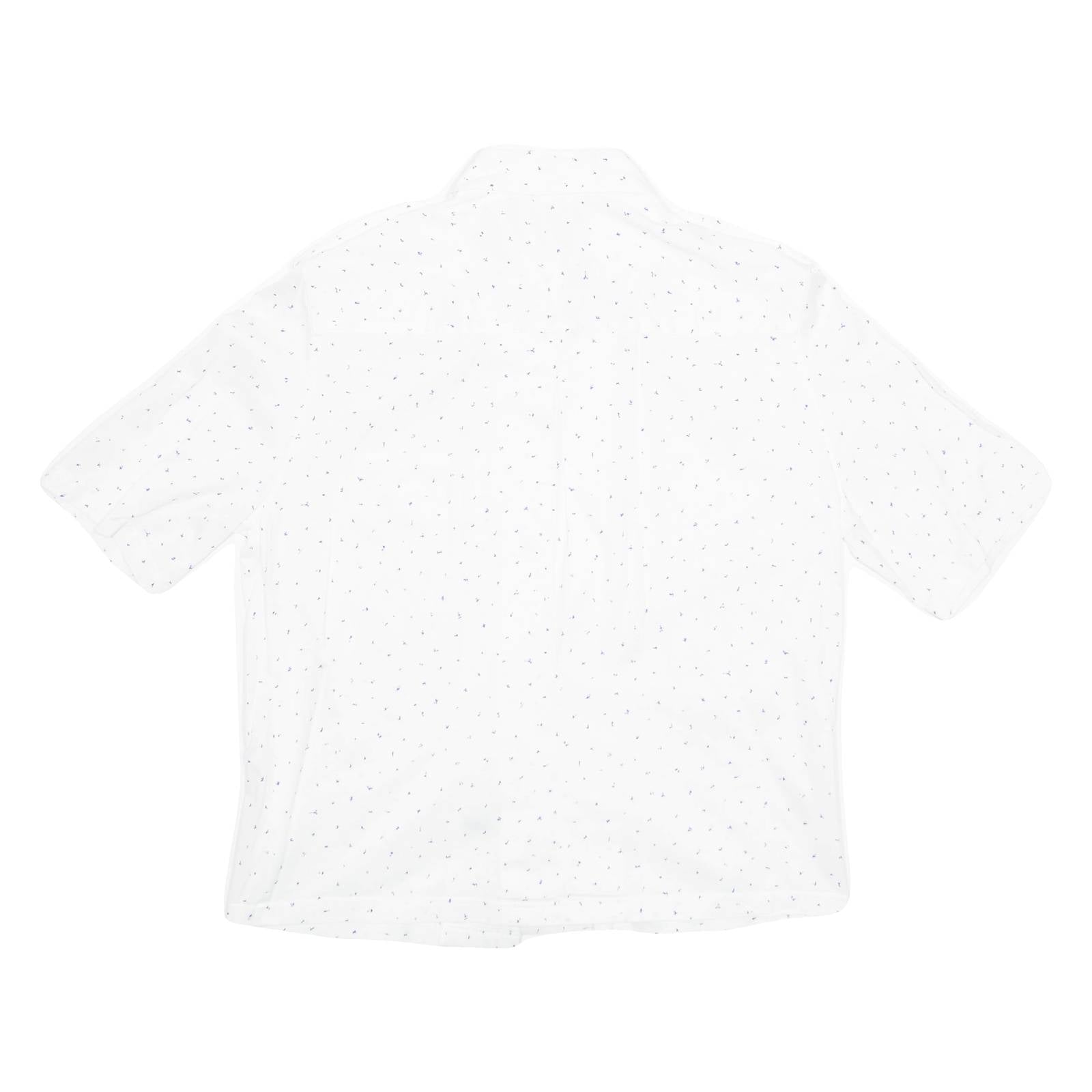 Womens Printed Blouse White Spotted M