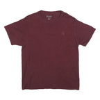 CHAMPION Mens Maroon Graphic T-Shirt M Short Sleeve Crew Neck Classic Cotton