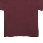 CHAMPION Mens Maroon Graphic T-Shirt M Short Sleeve Crew Neck Classic Cotton
