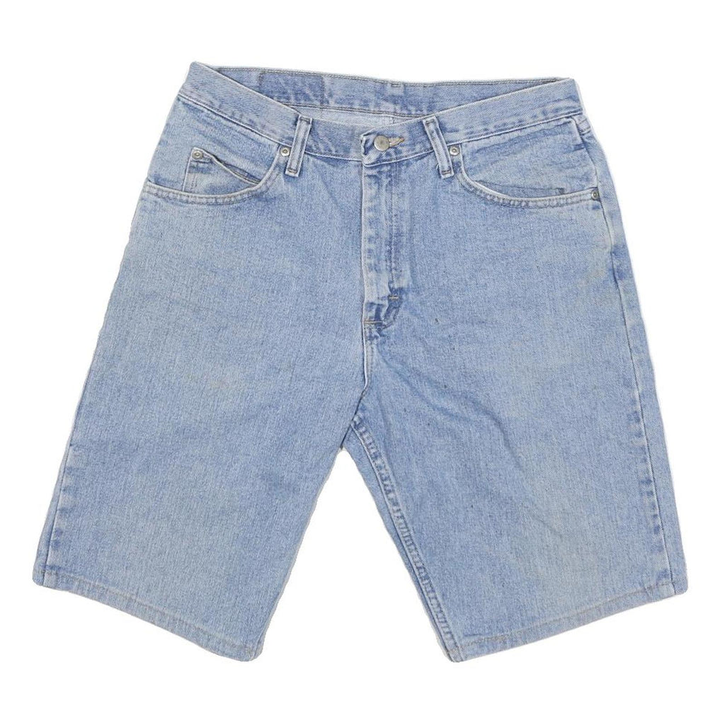 WRANGLER Mens Light Blue Denim Casual Shorts M W32 Classic Fit Cotton Blend