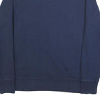 LEVI'S Mens Navy Blue Cotton Blend Sweatshirt S Crew Neck Logo Print