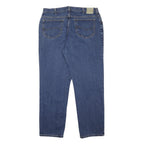 LEE Mens Blue Regular Fit Straight Denim Jeans W37 L32 Classic Cotton Zip