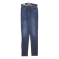 LEVI'S 721 Womens Jeans Blue Slim Skinny Denim Light W26 L30 Skinny Fit Zip