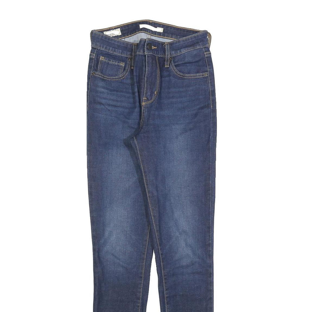 LEVI'S 721 Womens Jeans Blue Slim Skinny Denim Light W26 L30 Skinny Fit Zip