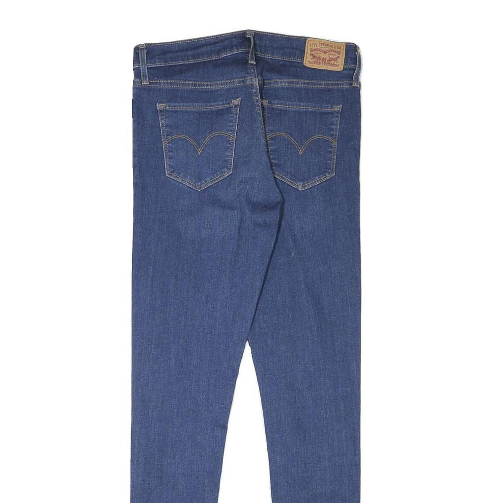 LEVI'S Womens Jeans Blue Slim Skinny Denim Medium W28 L28 Zip Cotton Blend