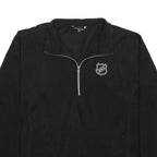 PORT AUTHORITY Mens Black NHL Pullover Plain Crew Neck Basic Knit 2XL Zip Jumper