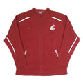 NIKE Mens Red Washington State Track Jacket 2XL Polyester Zip Athletic Sports