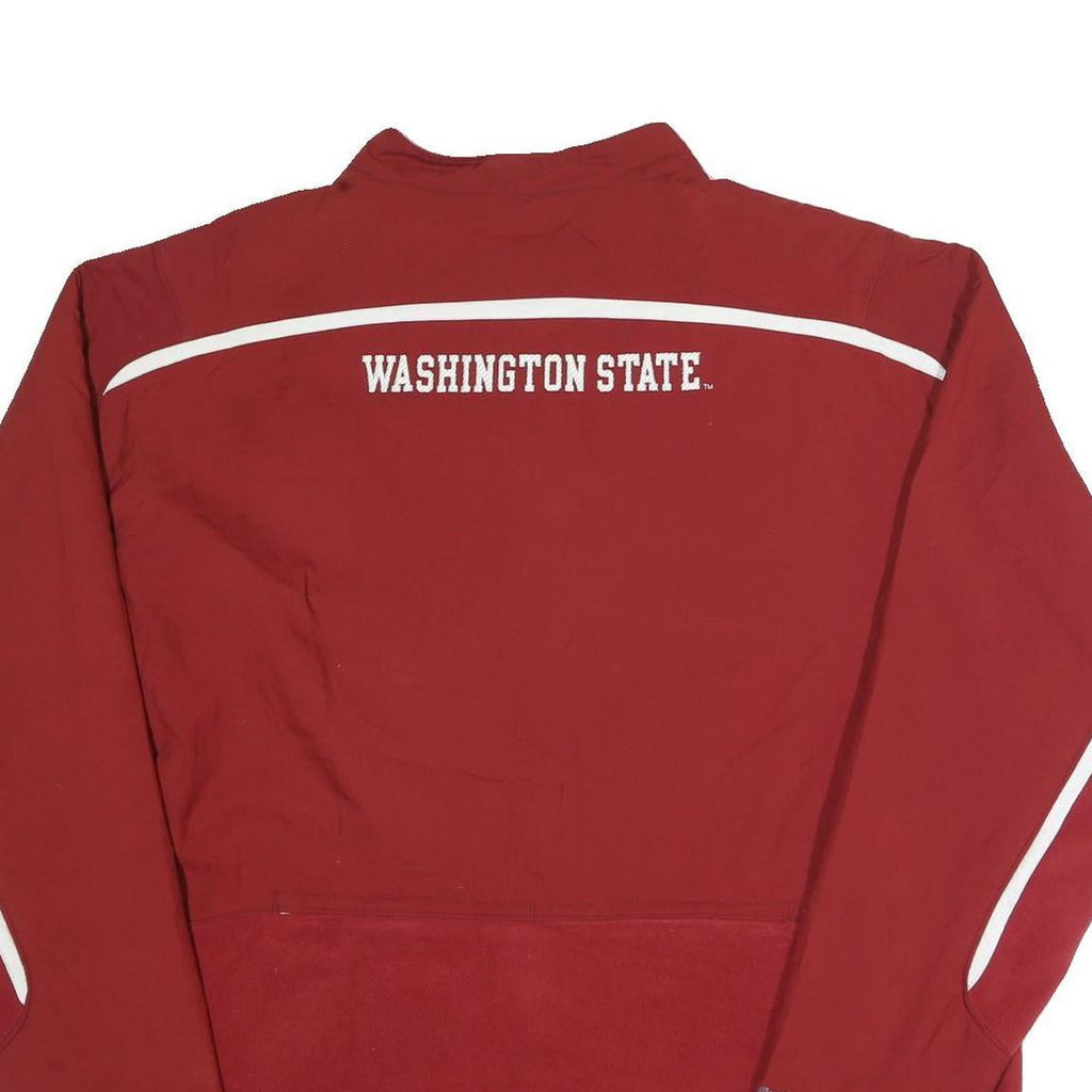 NIKE Mens Red Washington State Track Jacket 2XL Polyester Zip Athletic Sports