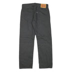 LEVI'S Mens Black Regular Jeans Cotton Blend Zip W30 L28 Classic Casual Denim