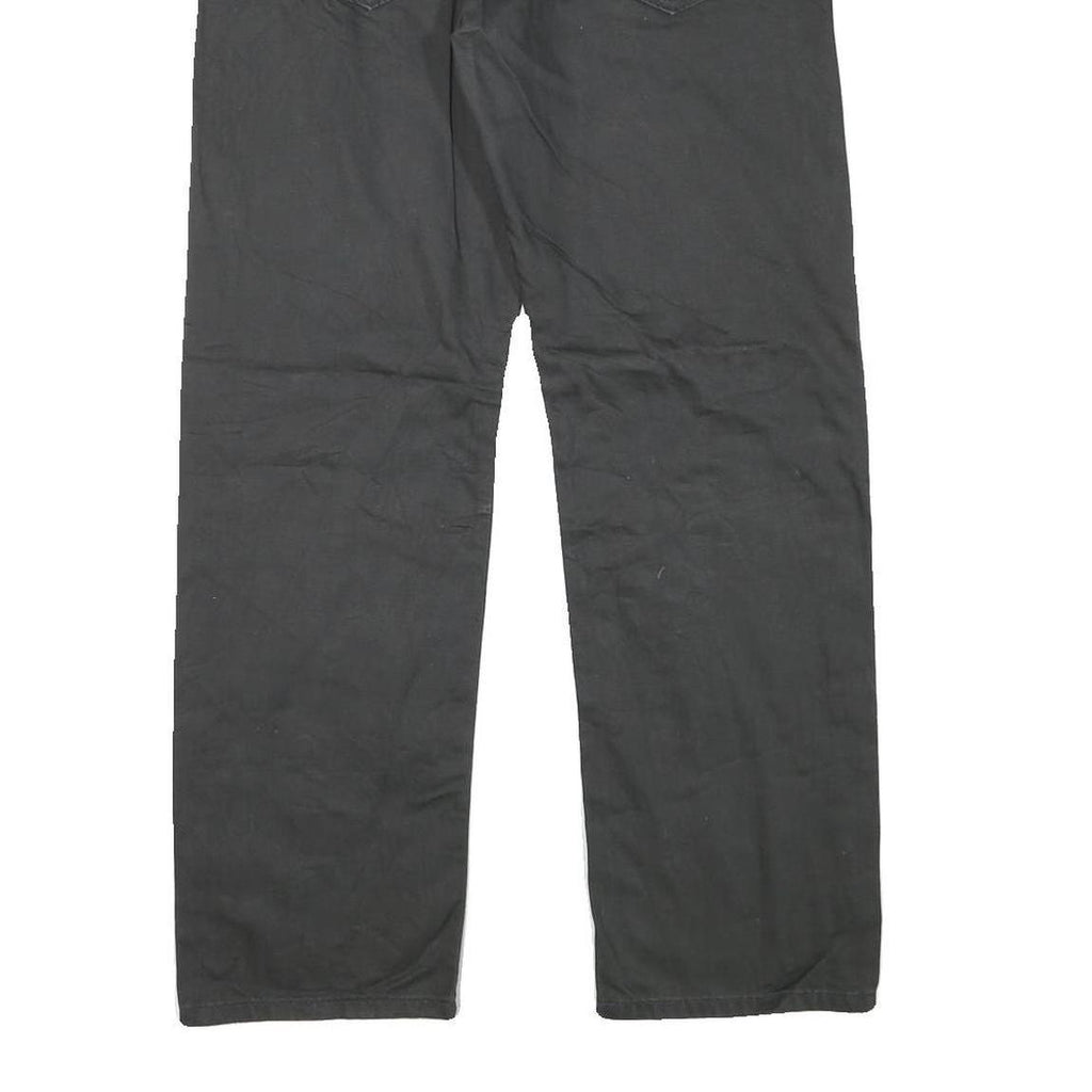 LEVI'S Mens Black Regular Jeans Cotton Blend Zip W30 L28 Classic Casual Denim