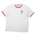 ENGLAND RUGBY Mens White & Red Crew Neck 3XL Sports Sweatshirt England Rugby