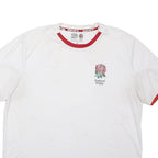 ENGLAND RUGBY Mens White & Red Crew Neck 3XL Sports Sweatshirt England Rugby
