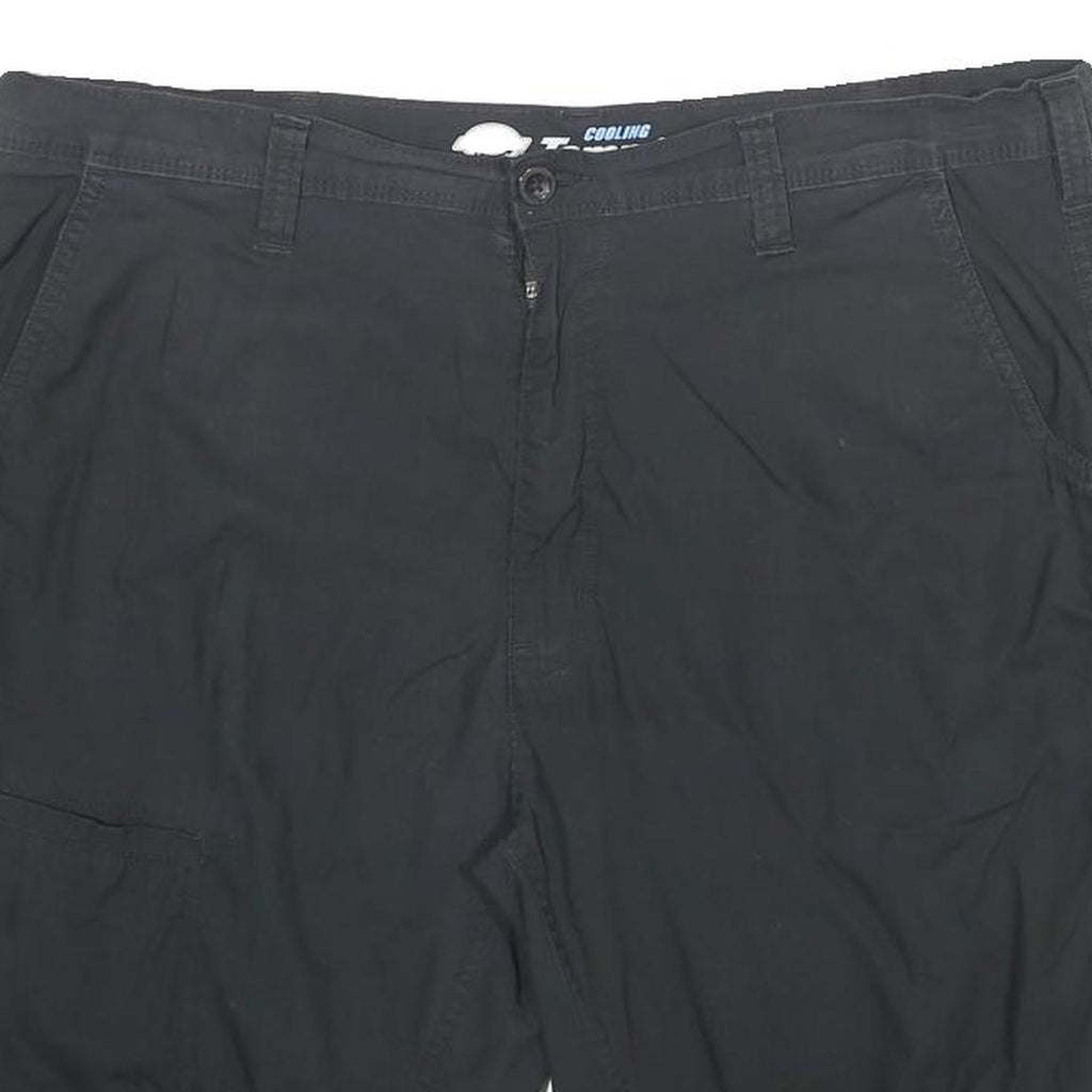 DICKIES Mens Black Casual Shorts XL W38 Cotton Blend Button Closure
