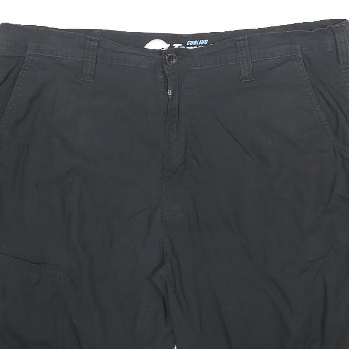 DICKIES Mens Black Casual Shorts XL W38 Cotton Blend Button Closure