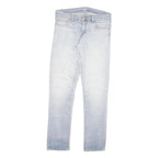 CARHARTT Mens Jeans Blue Regular Slim Denim Light W32 L32 Zip Cotton Blend