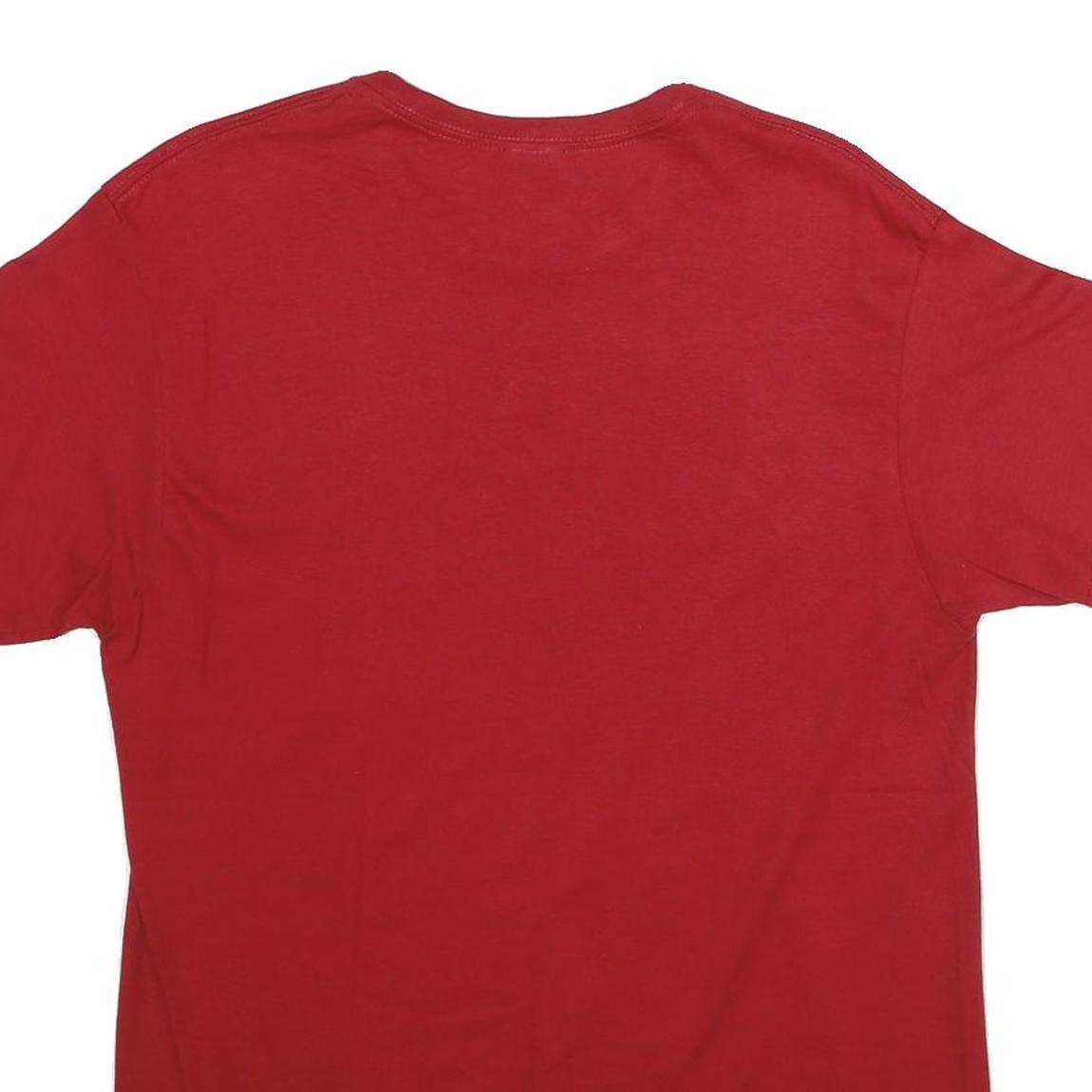 DELTA PRO WEIGHT Mens Red Nassau Bahamas Graphic T-Shirt M Short Sleeve Crew