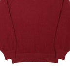 LACOSTE Mens Red Wool Plain V-Neck Basic Knit XXS Jumper Classic Style
