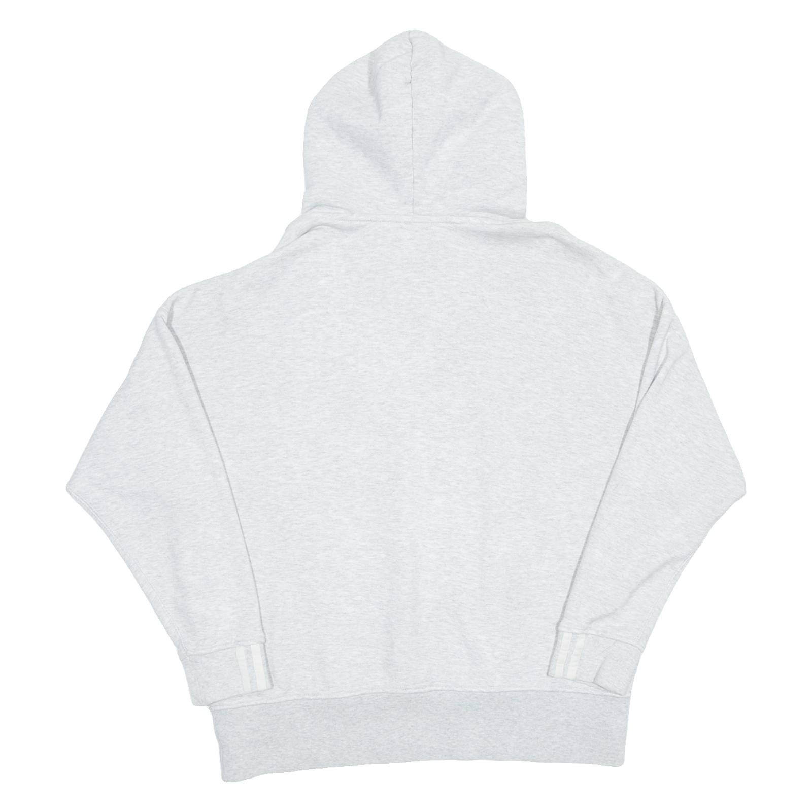 ADIDAS Womens Grey Hoodie UK 10