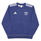 ADIDAS Boys Blue FC ECC Logo Crew Neck 14-15Y Sweatshirt Sportswear