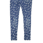 LEVI'S Womens Slim Blue Denim Floral Print Jeans W28 L31 Printed Cotton Blend