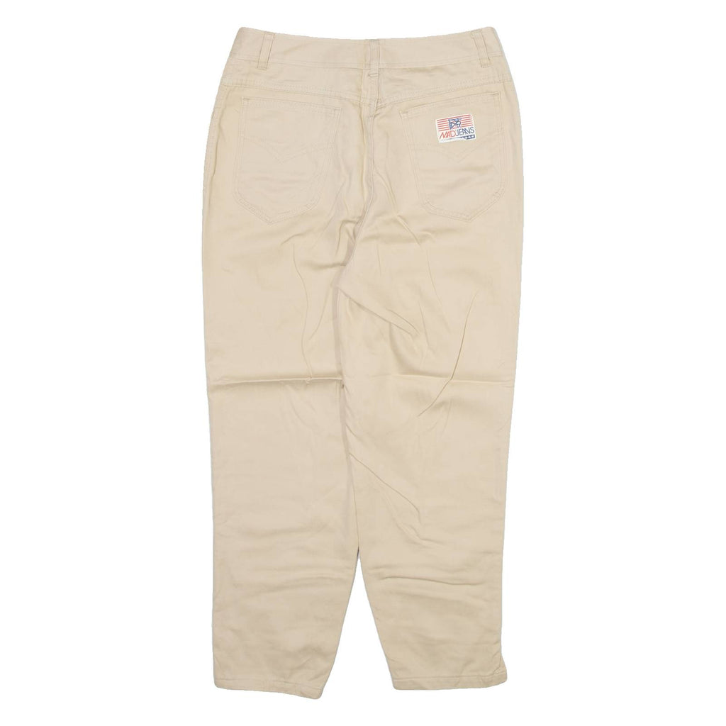 MAD JEANS Womens Trousers Cream Slim Tapered W26 L22
