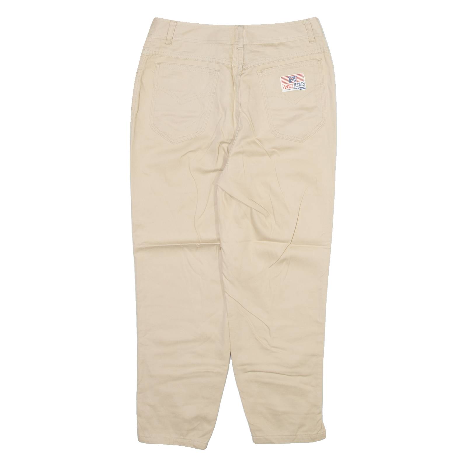 MAD JEANS Womens Trousers Cream Slim Tapered W26 L22