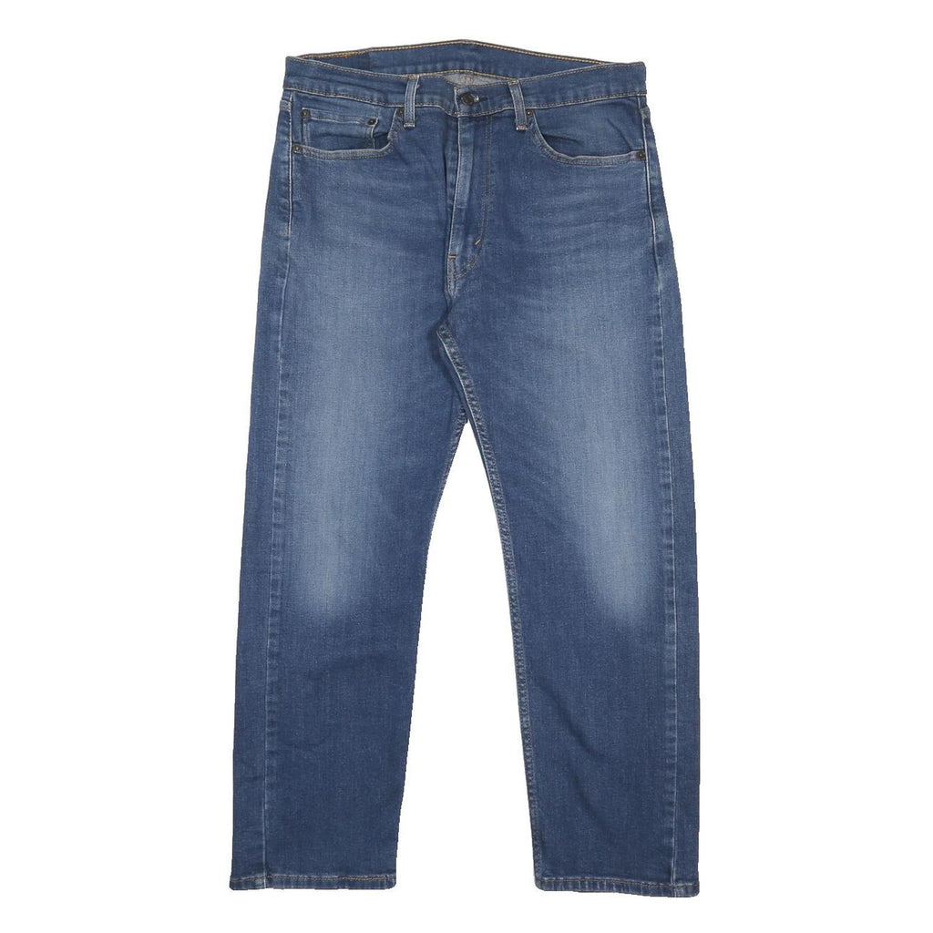LEVI'S 505 Mens Jeans Blue Regular Straight Denim Medium W33 L29 Classic Style