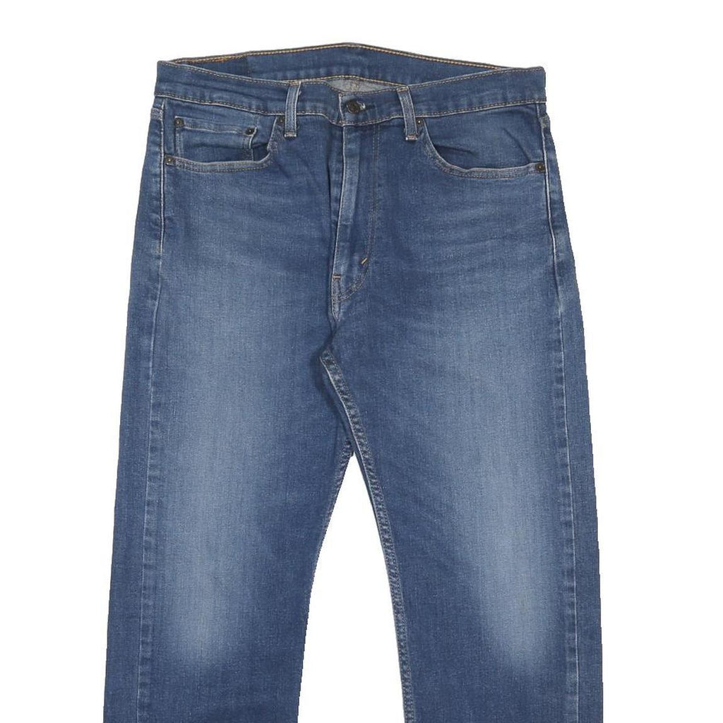 LEVI'S 505 Mens Jeans Blue Regular Straight Denim Medium W33 L29 Classic Style