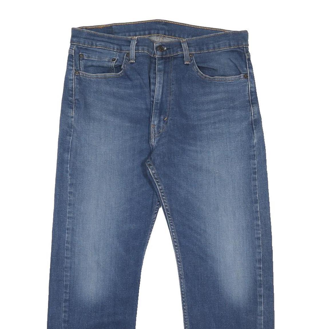 LEVI'S 505 Mens Jeans Blue Regular Straight Denim Medium W33 L29 Classic Style