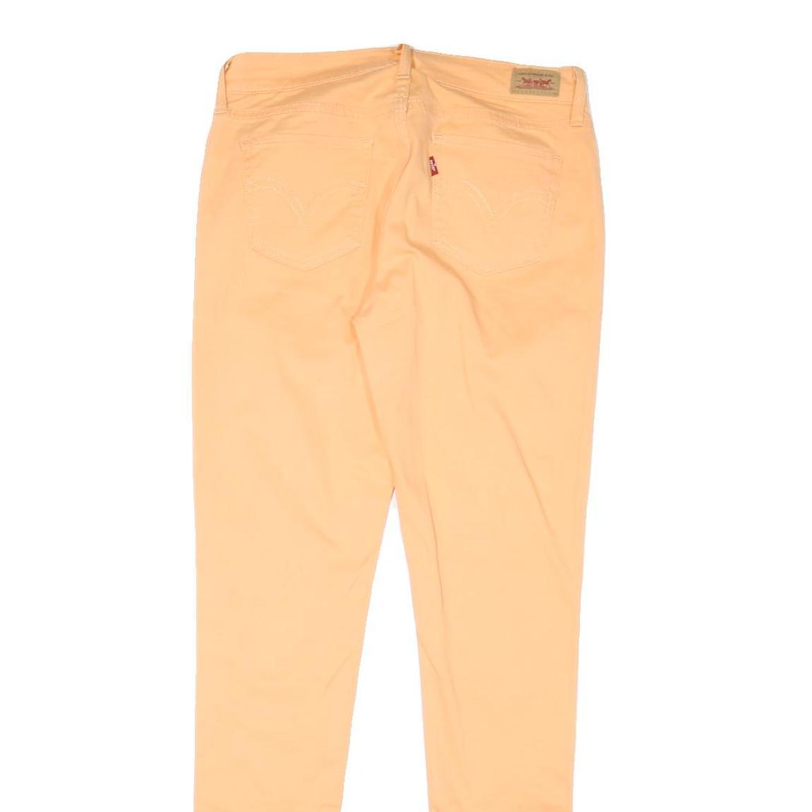 LEVI'S 535 Womens Jeans Orange Regular Skinny Denim Medium W30 L32 Stylish