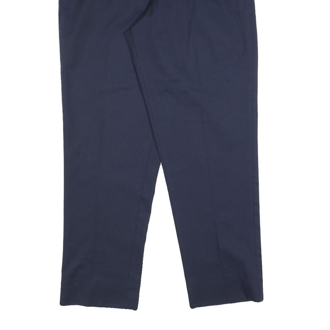 RED KAP Womens Regular Fit Navy Blue Trousers W28 L30 Cotton Blend Zip Closure