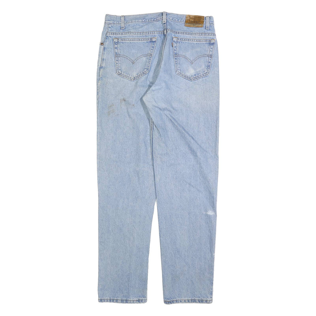 LEVI'S 540 Mens Jeans Blue Regular Straight Denim Light W36 L34 Zip Closure