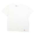 DICKIES Mens White Jersey T-Shirt L Short Sleeve Crew Neck Plain Cotton Blend