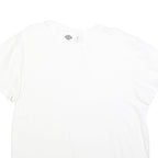 DICKIES Mens White Jersey T-Shirt L Short Sleeve Crew Neck Plain Cotton Blend